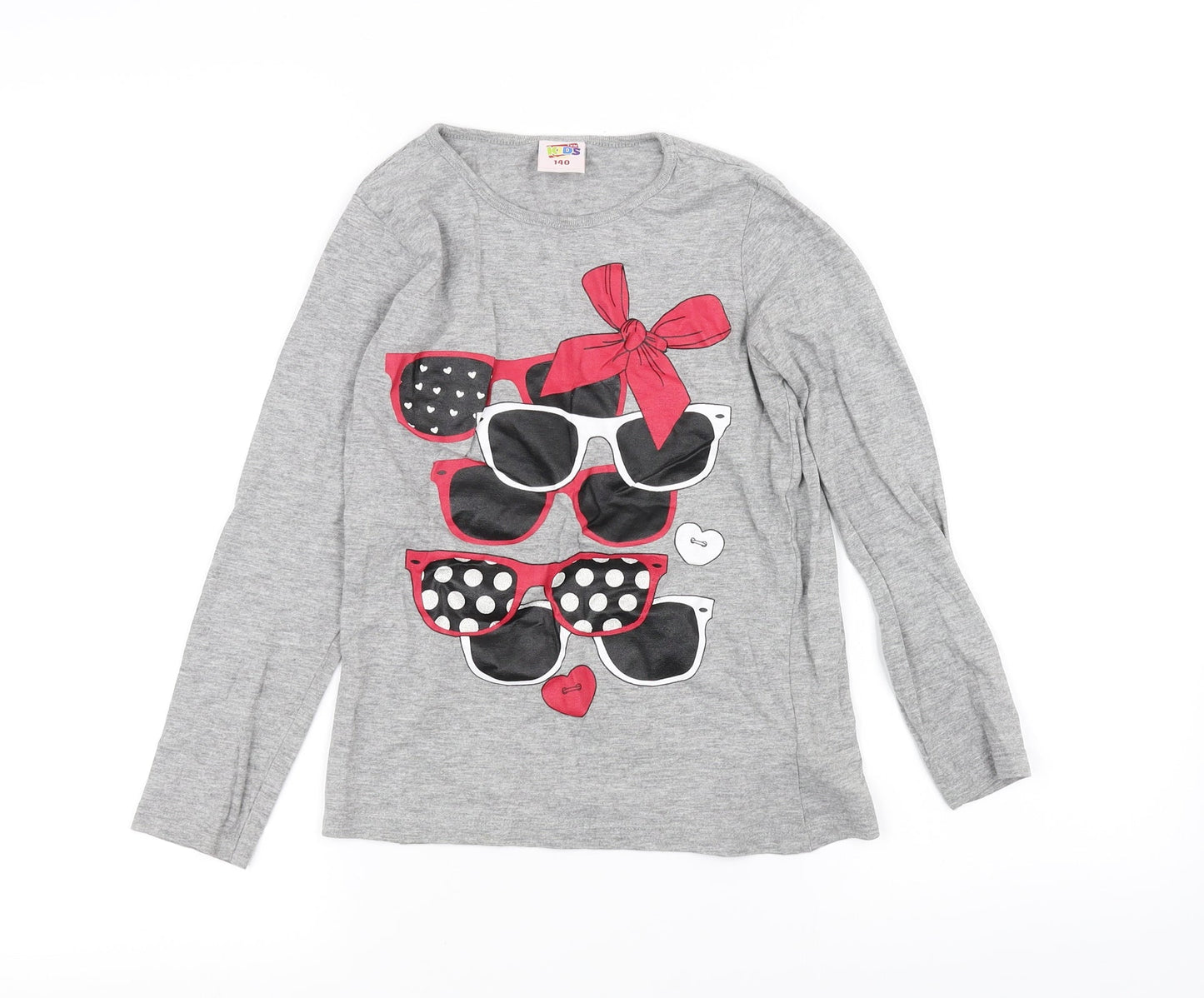 TXM Girls Grey   Basic T-Shirt Size 10 Years