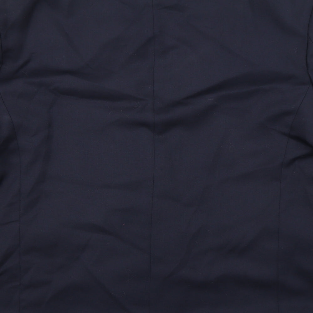Horne Brothers Mens Blue  Rayon Jacket Suit Jacket Size 44