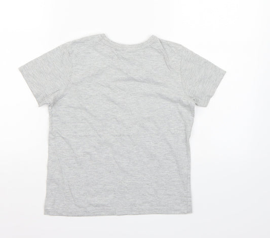 George Boys Grey   Basic T-Shirt Size 9-10 Years
