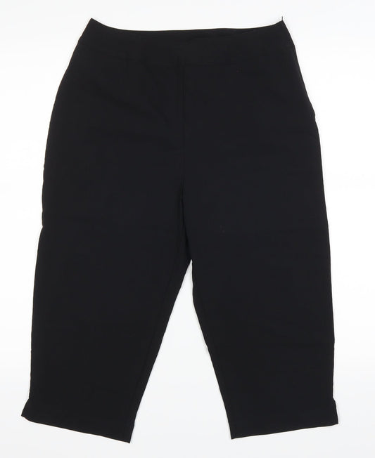 Scarlett Womens Black   Cropped Trousers Size 10