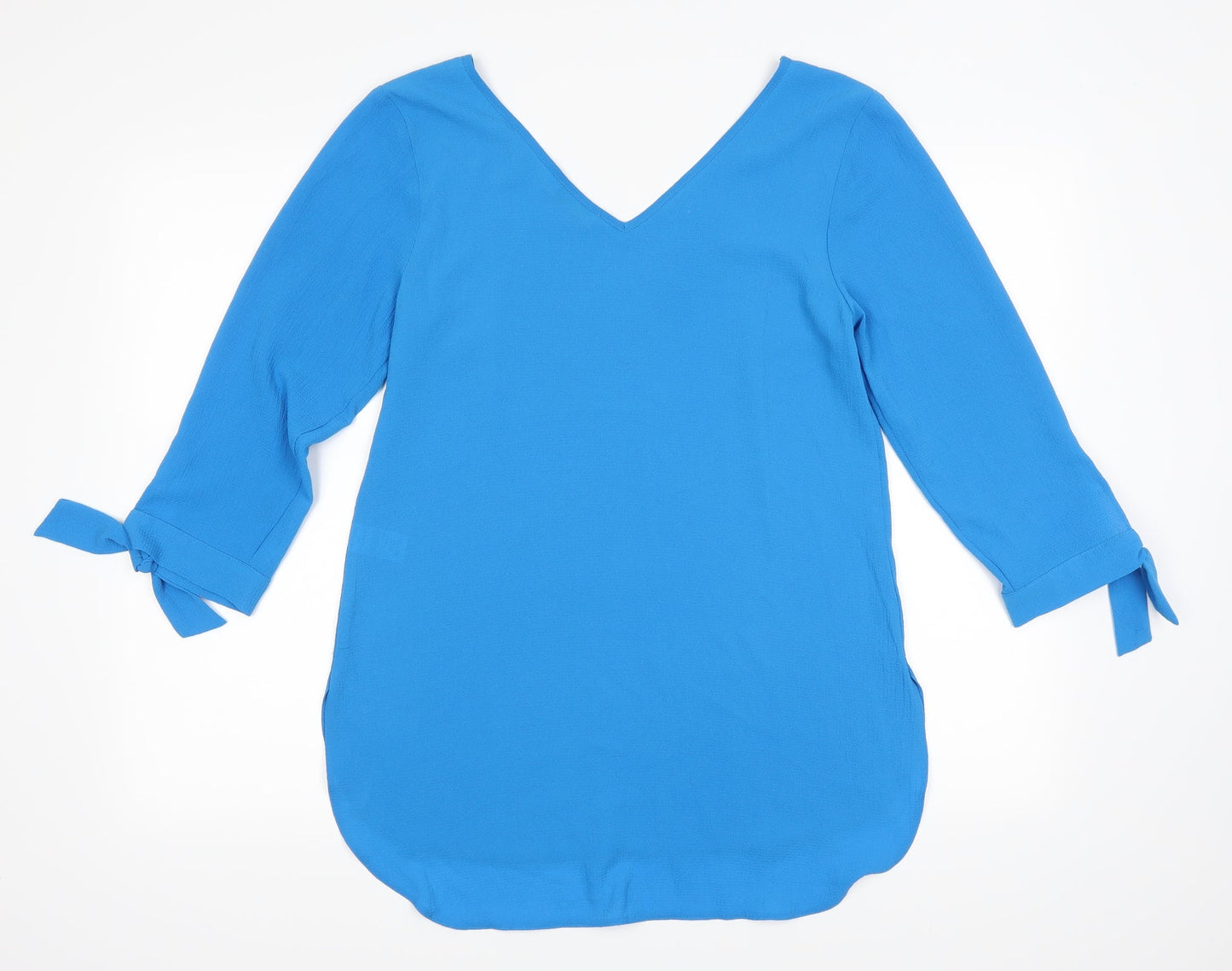 Papaya Womens Blue   Basic Blouse Size 10