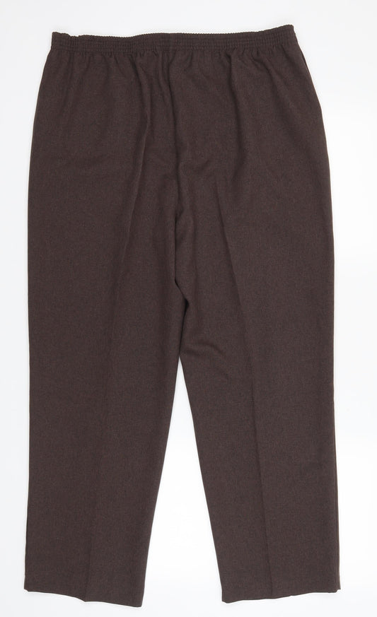 BM Womens Brown   Trousers  Size 16 L26 in