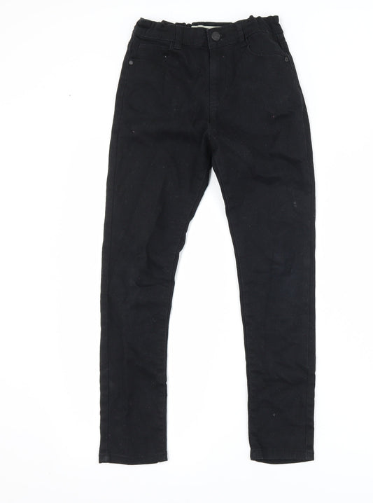 Denim co Girls Black  Denim Skinny Jeans Size 9-10 Years