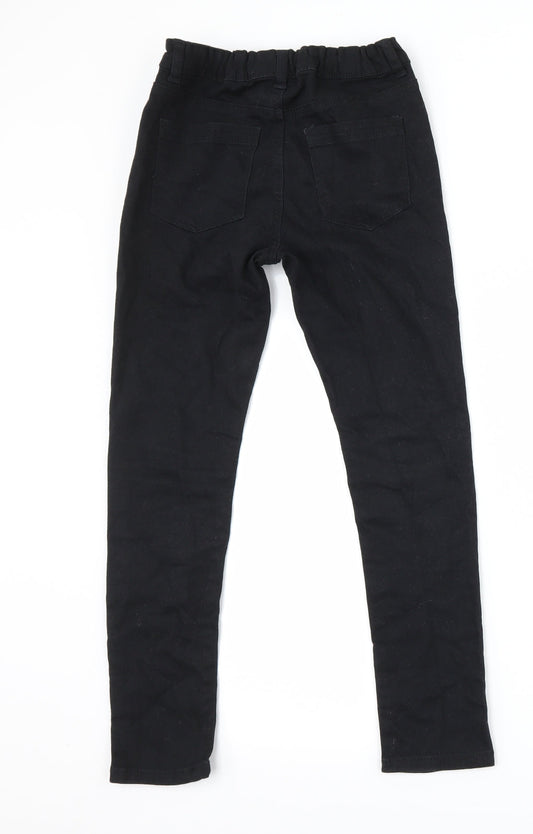 Denim co Girls Black  Denim Skinny Jeans Size 9-10 Years