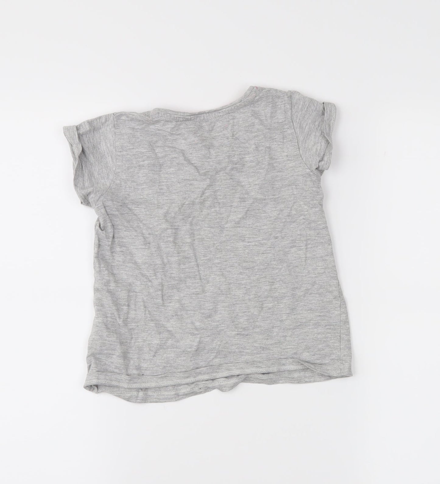 Primark Girls Grey   Basic T-Shirt Size 5-6 Years