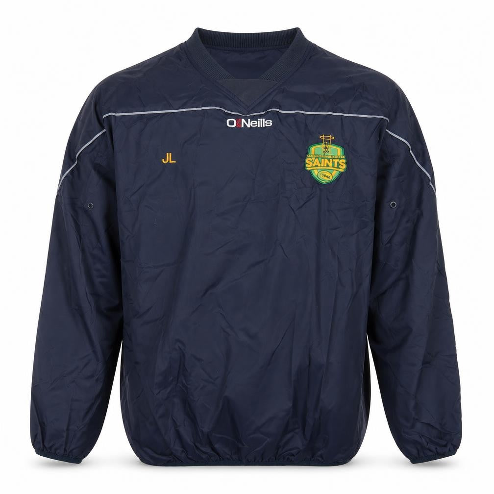 Front view of O neils boys’ blue bomber jacket jacket, size 13, years