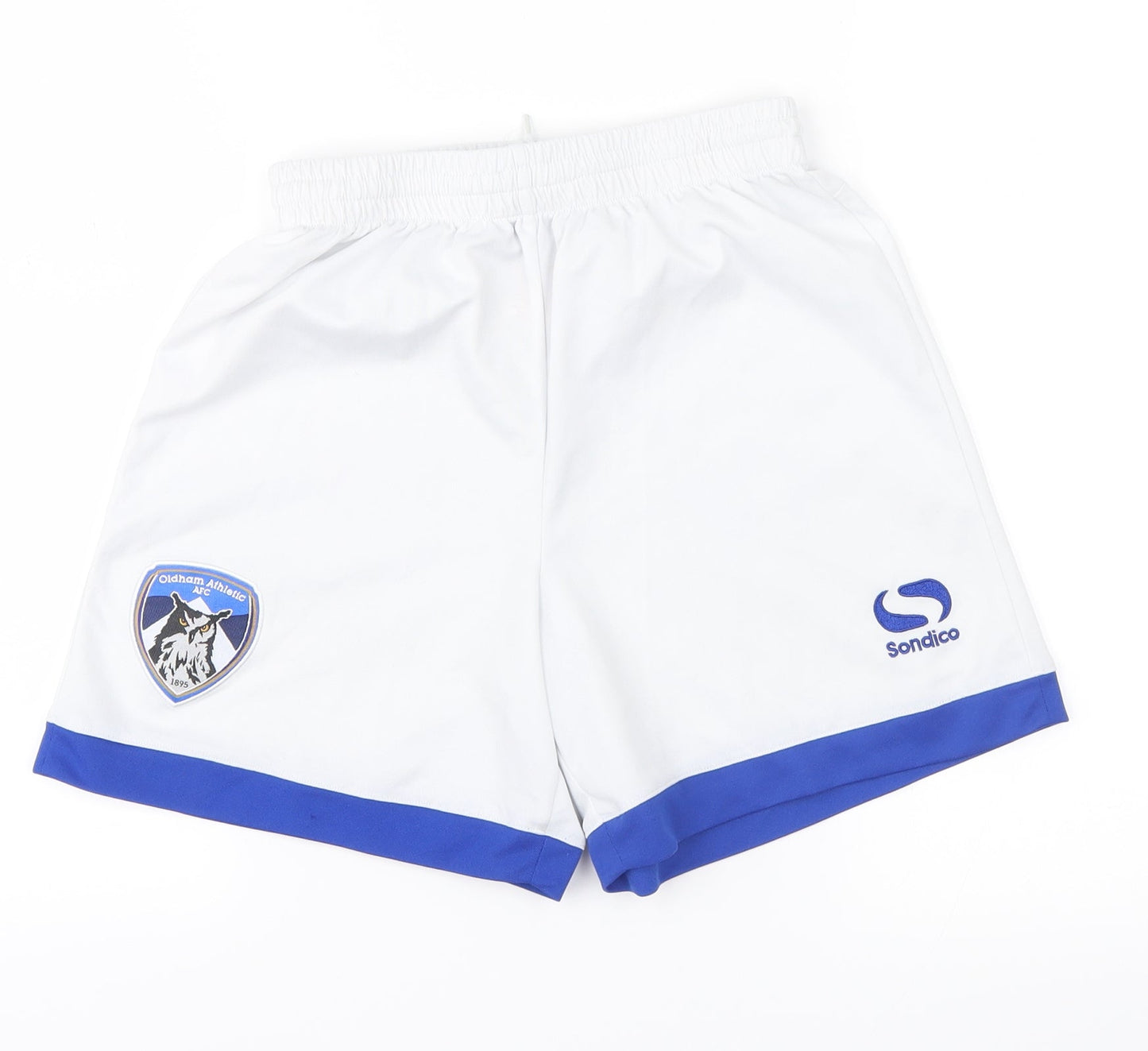 Sondico Boys White   Sweat Shorts Size 9-10 Years - Oldham Athletic AFC