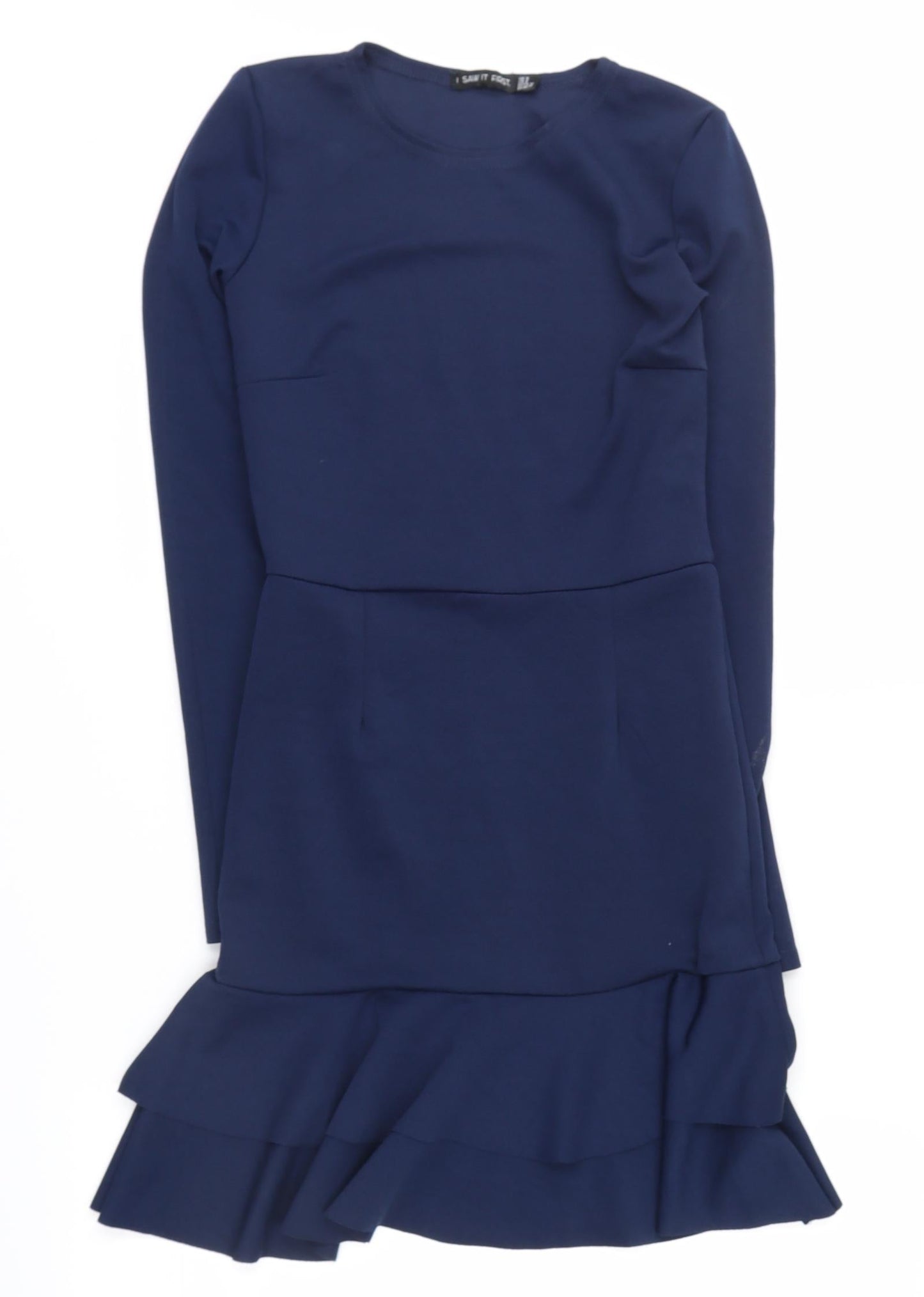 I SAW IT FIRST Womens Blue   Shirt Dress  Size 8