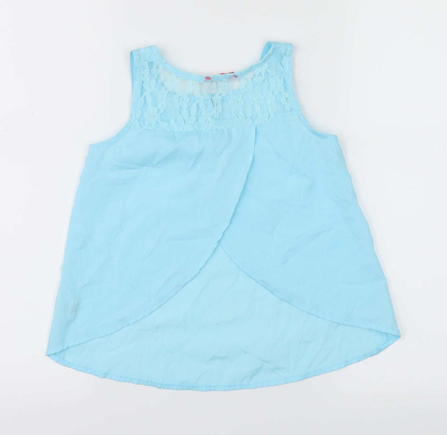 YD Girls Blue   Basic Tank Size 7-8 Years