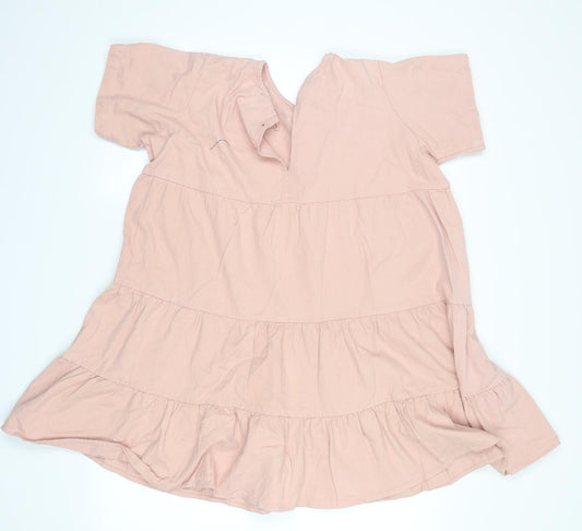 Boohoo Womens Pink   T-Shirt Dress  Size 6