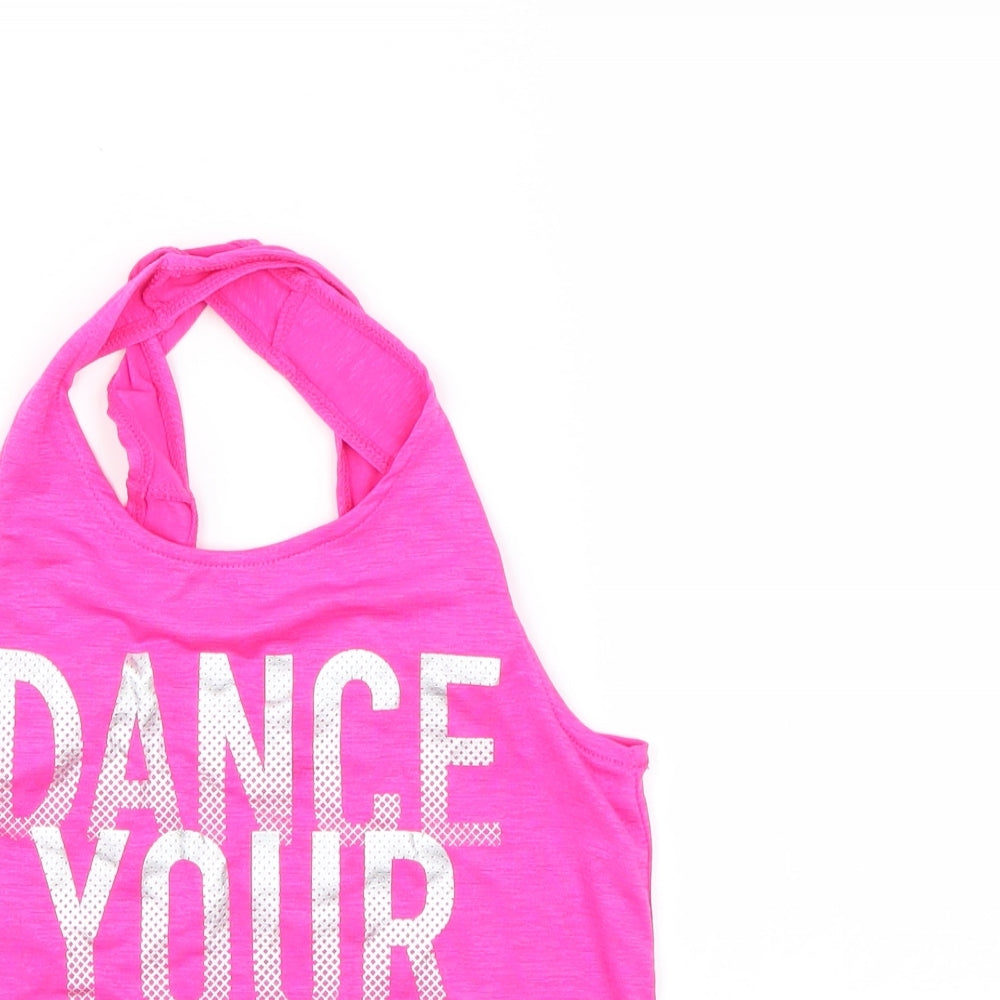 TU Girls Pink   Basic Tank Size 6 Years