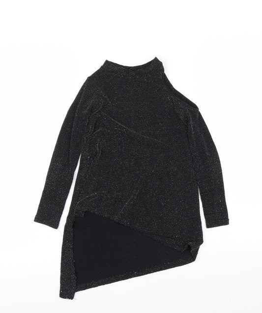 Cosmic Kids Girls Black   Basic Blouse Size 7 Years