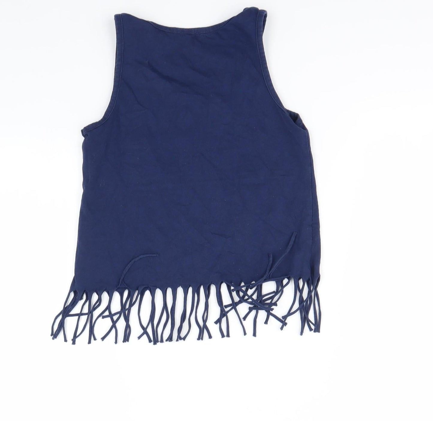 Preworn Girls Blue   Basic Tank Size 7-8 Years