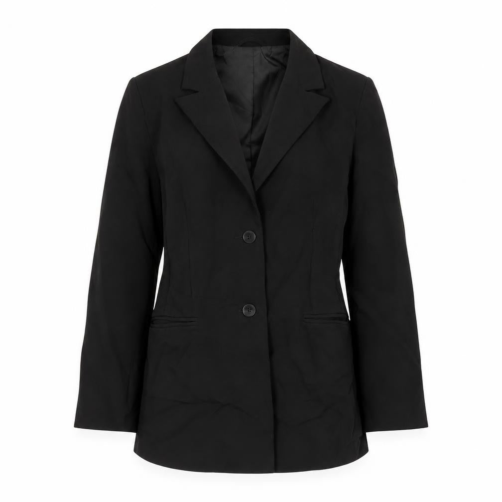 Front view of ASOS women’s black jacket suit jacket, size UK 14