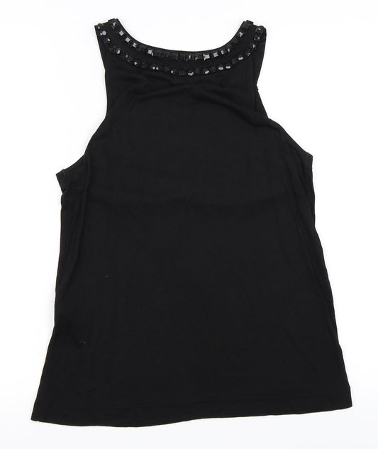 H&M Womens Black   Basic Tank Size S