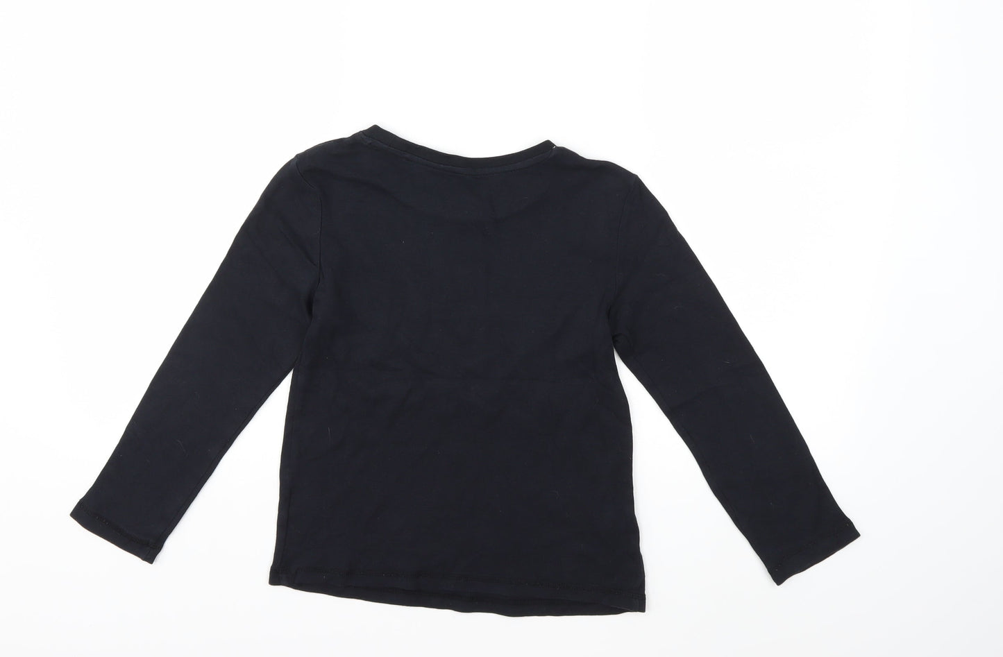 George Girls Black   Basic T-Shirt Size 9-10 Years