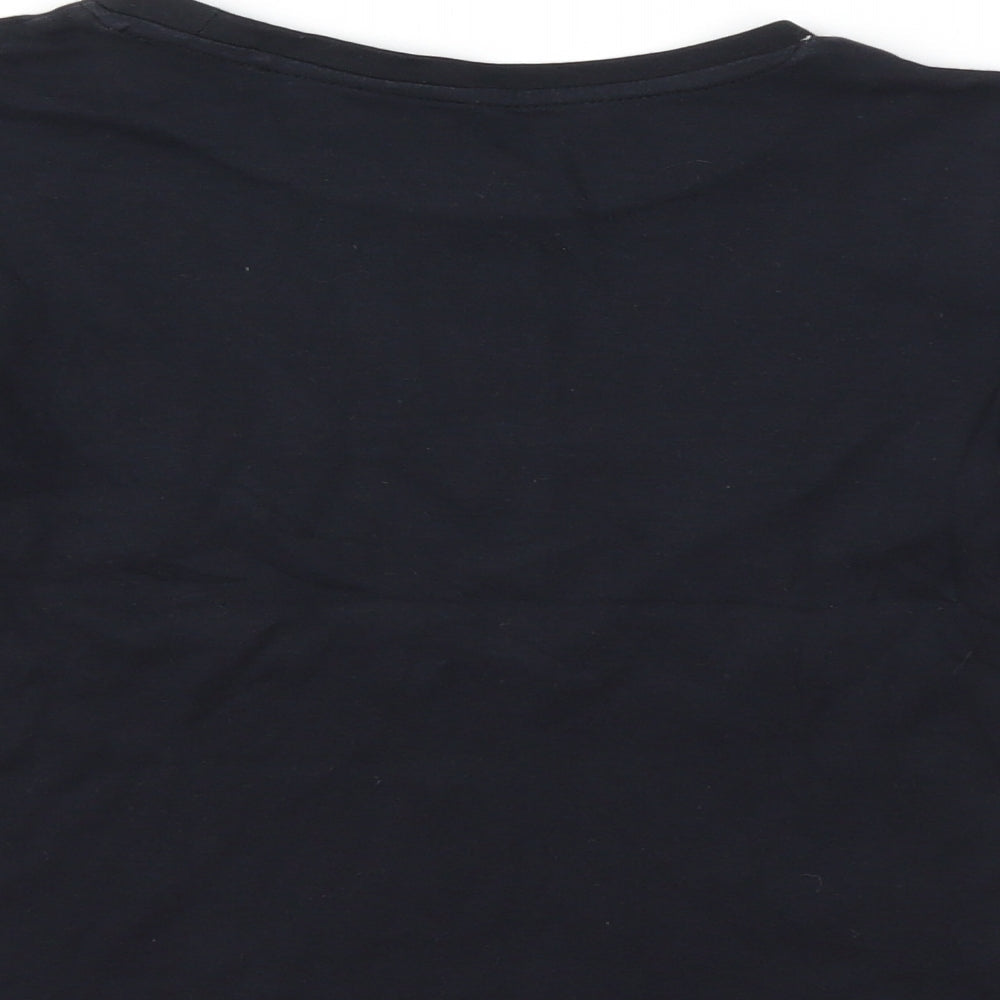 George Girls Black   Basic T-Shirt Size 9-10 Years