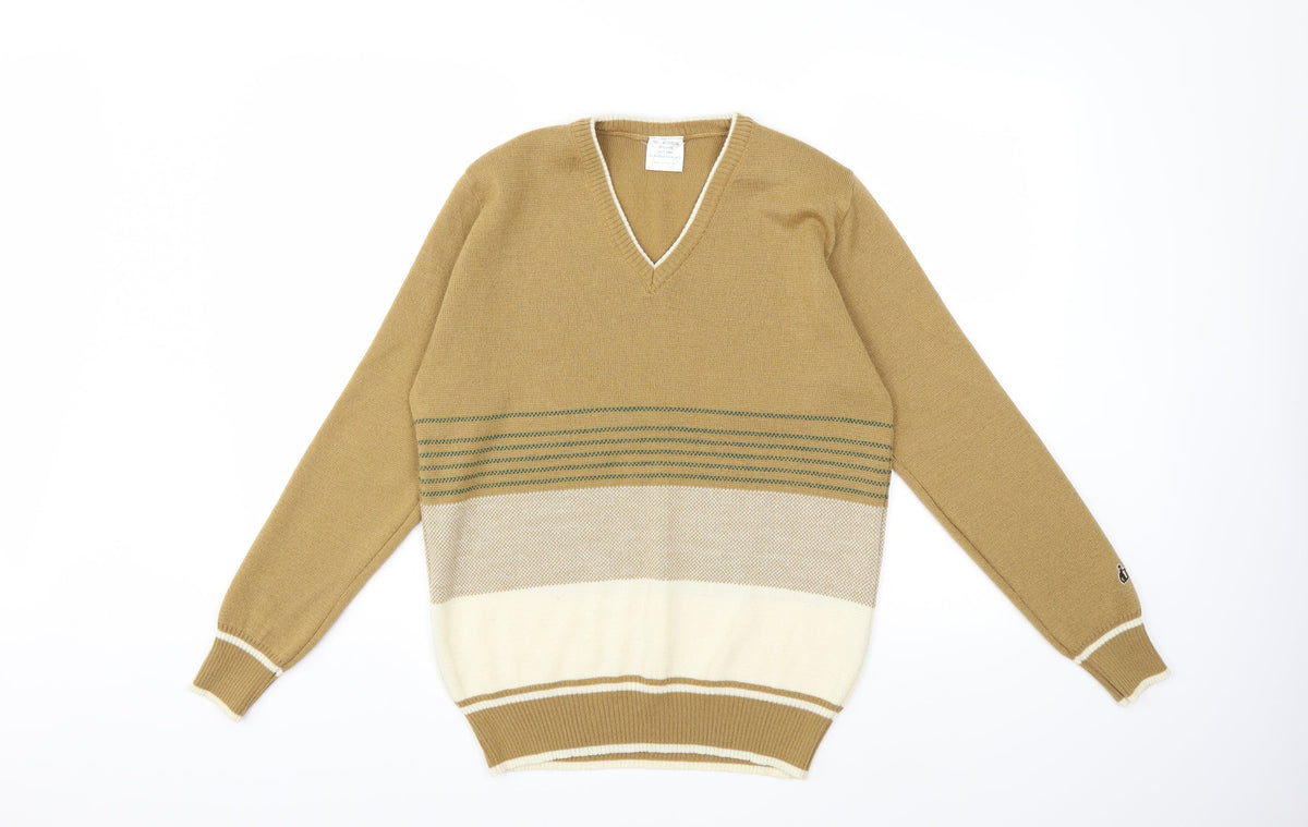 Additional front view of Preworn women’s brown knit jumper, size XL
