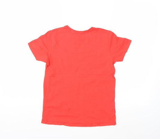 Primark Boys Red   Basic T-Shirt Size 9-10 Years