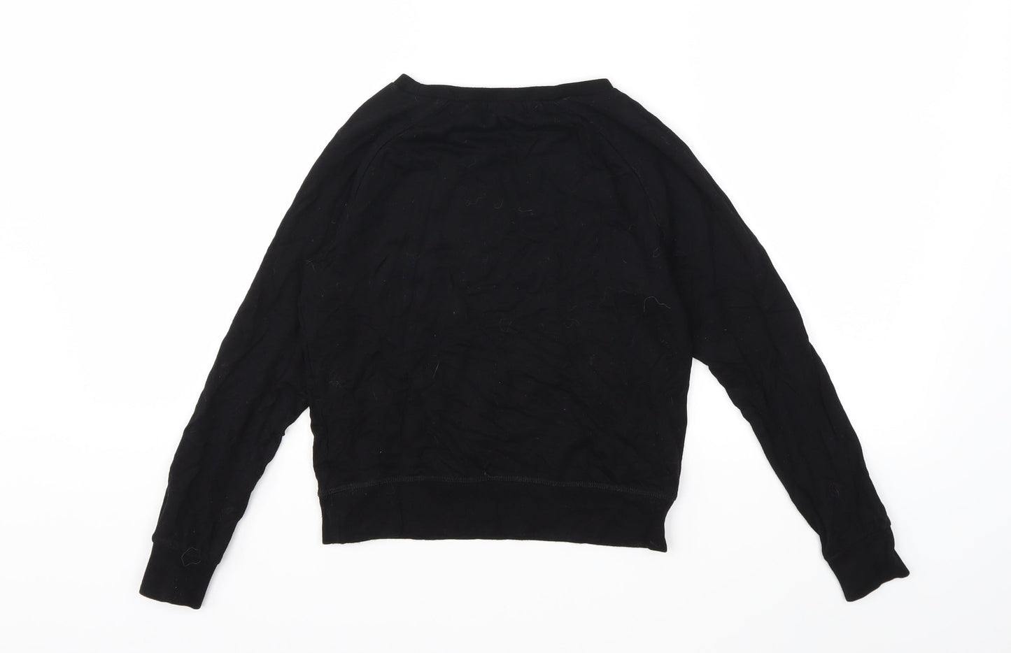 Pineapple Girls Black   Pullover Sweatshirt Size 9-10 Years
