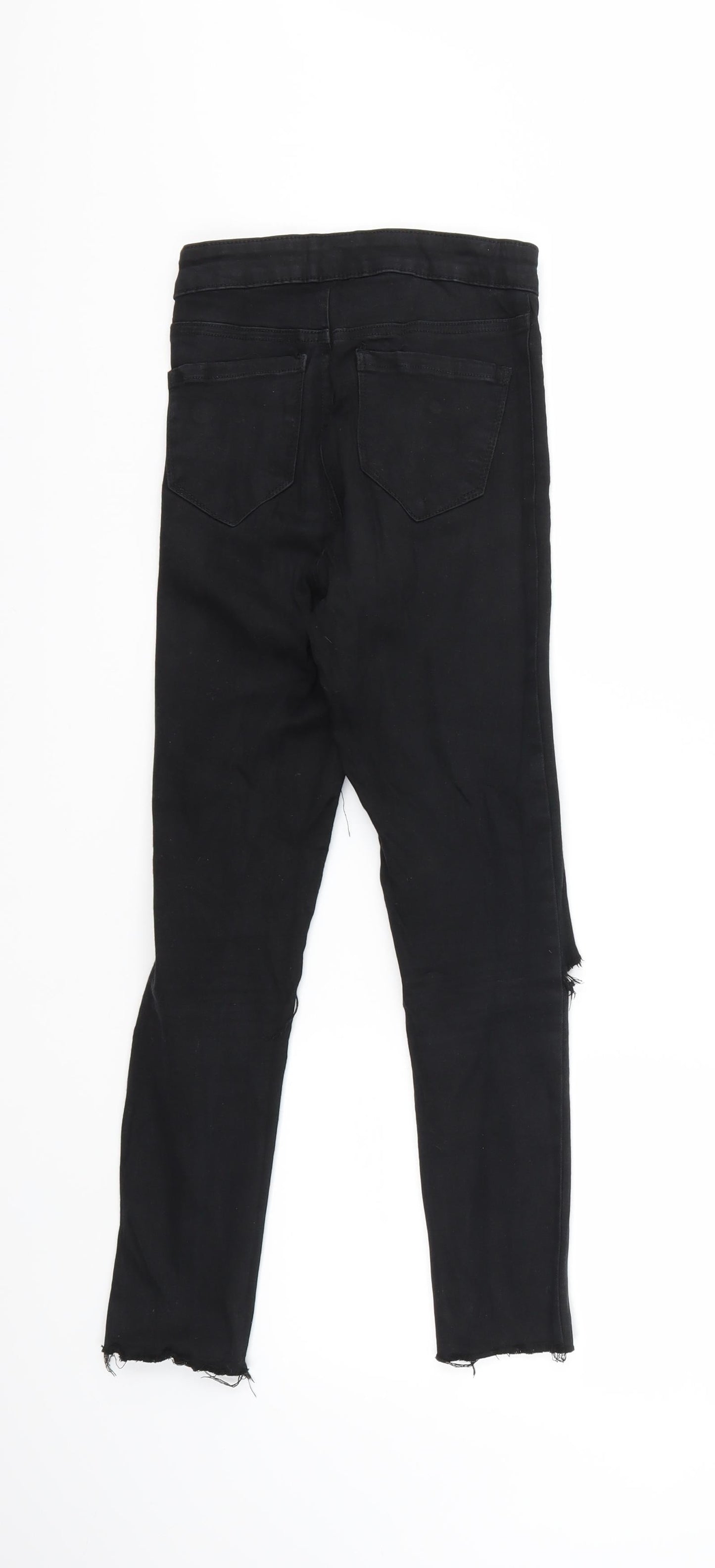 Denim & Co. Womens Black  Denim Skinny Jeans Size 4 L23 in