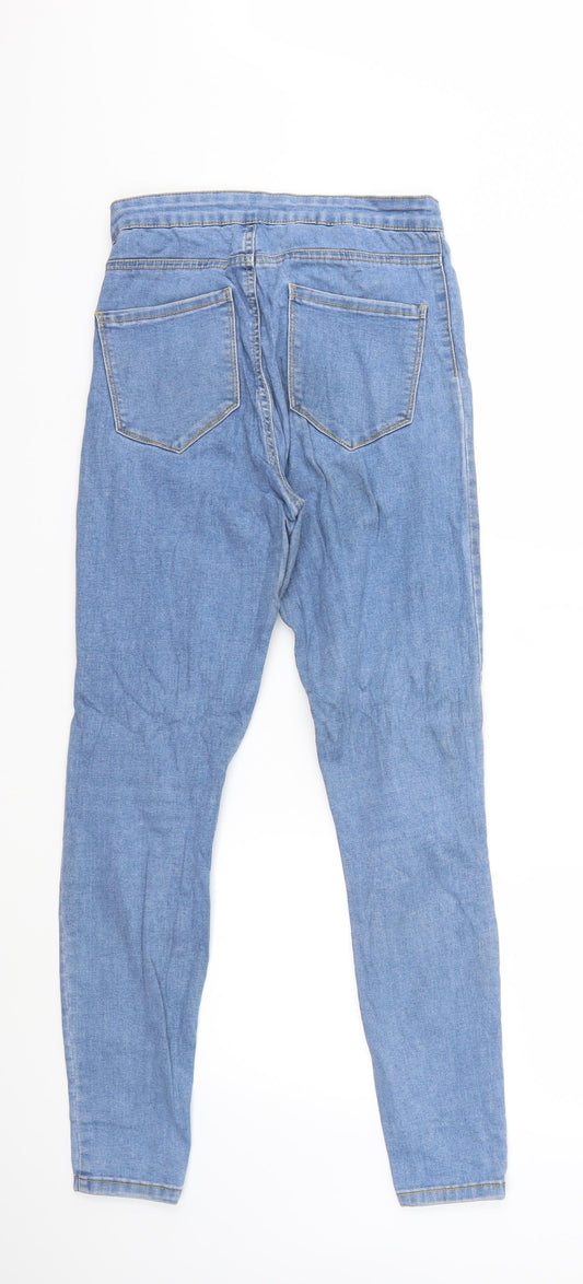 Denim & Co. Womens Blue  Denim Skinny Jeans Size 10 L29 in