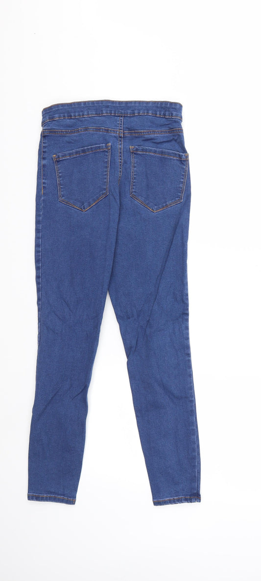 Denim & Co. Womens Blue  Denim Skinny Jeans Size 10 L25 in