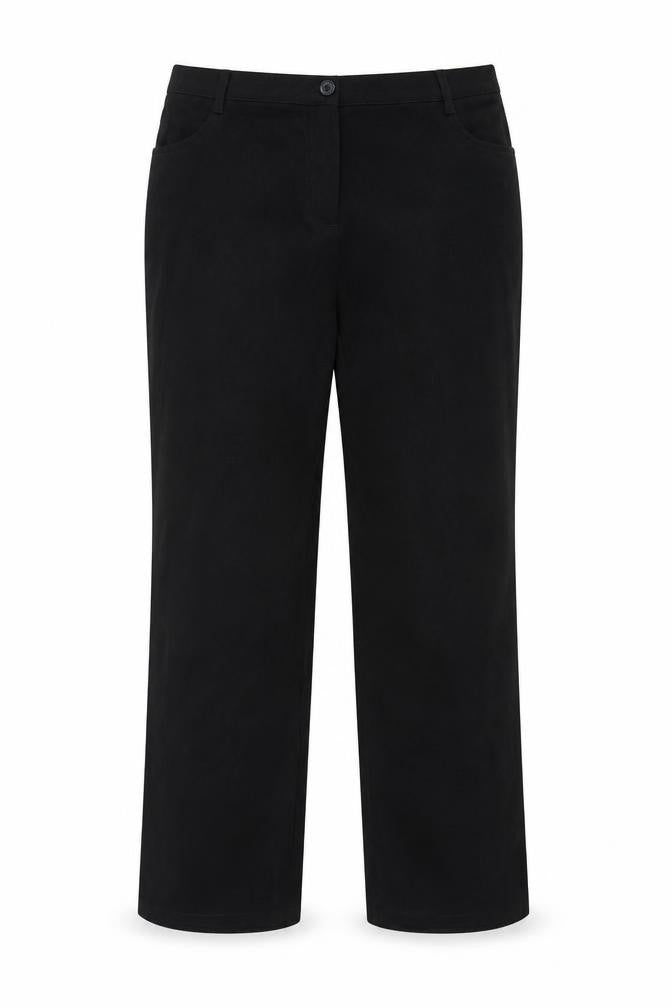 Front view of BPS women’s black trousers, size UK 16, 31-inch leg