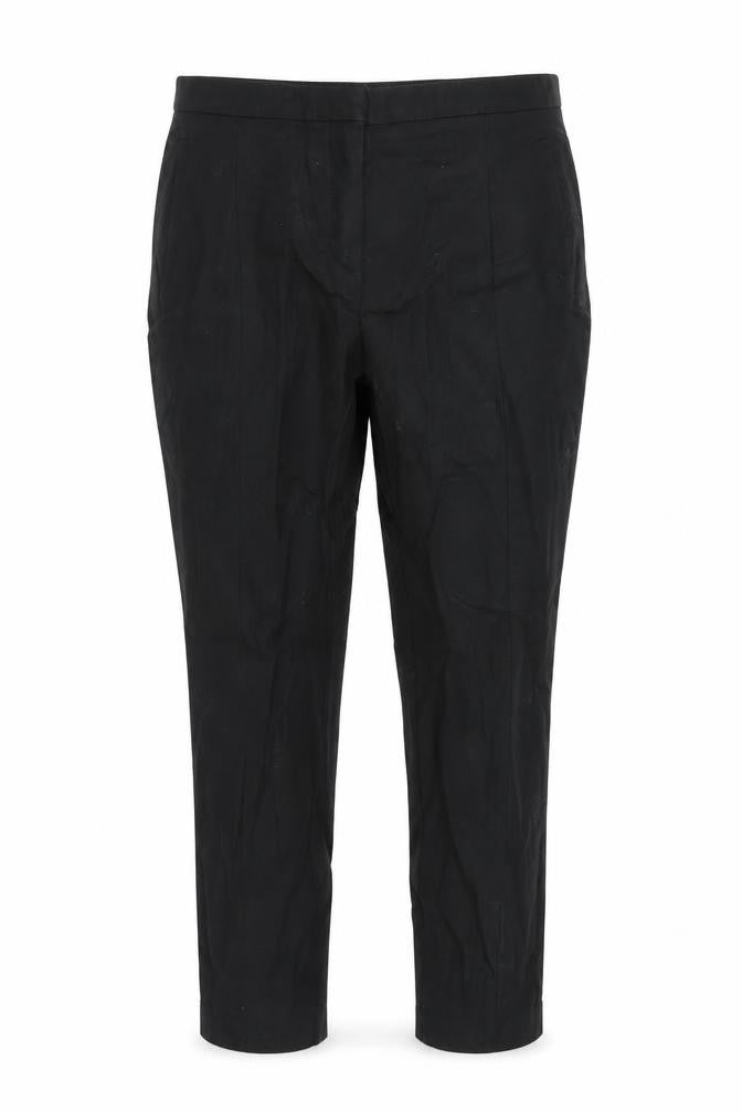Front view of Next women’s black trousers, size UK 12, 25-inch leg