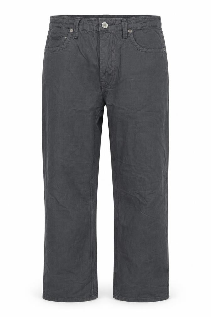 Front view of Rocha Little Rocha women’s grey trousers, size UK 32, in, 30-inch leg