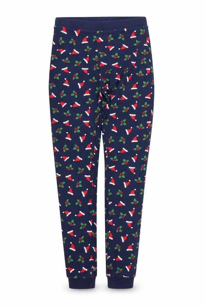 Front view of George girls’ blue geometric cami lounge pants, size 10-11, years