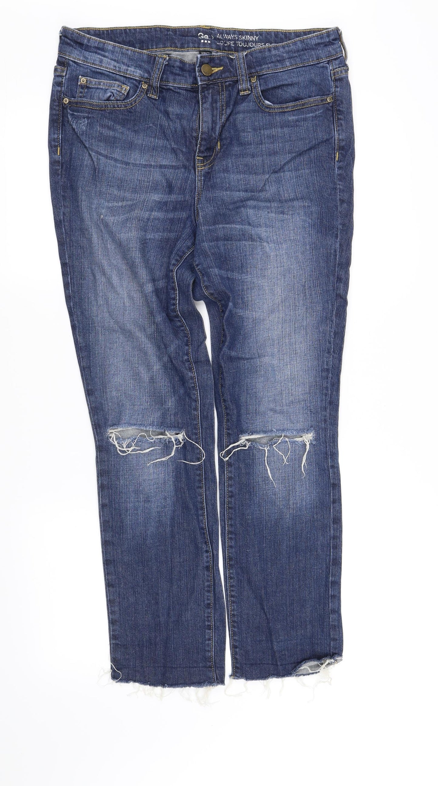 pre worn Womens Blue   Straight Jeans Size 10 L34 in