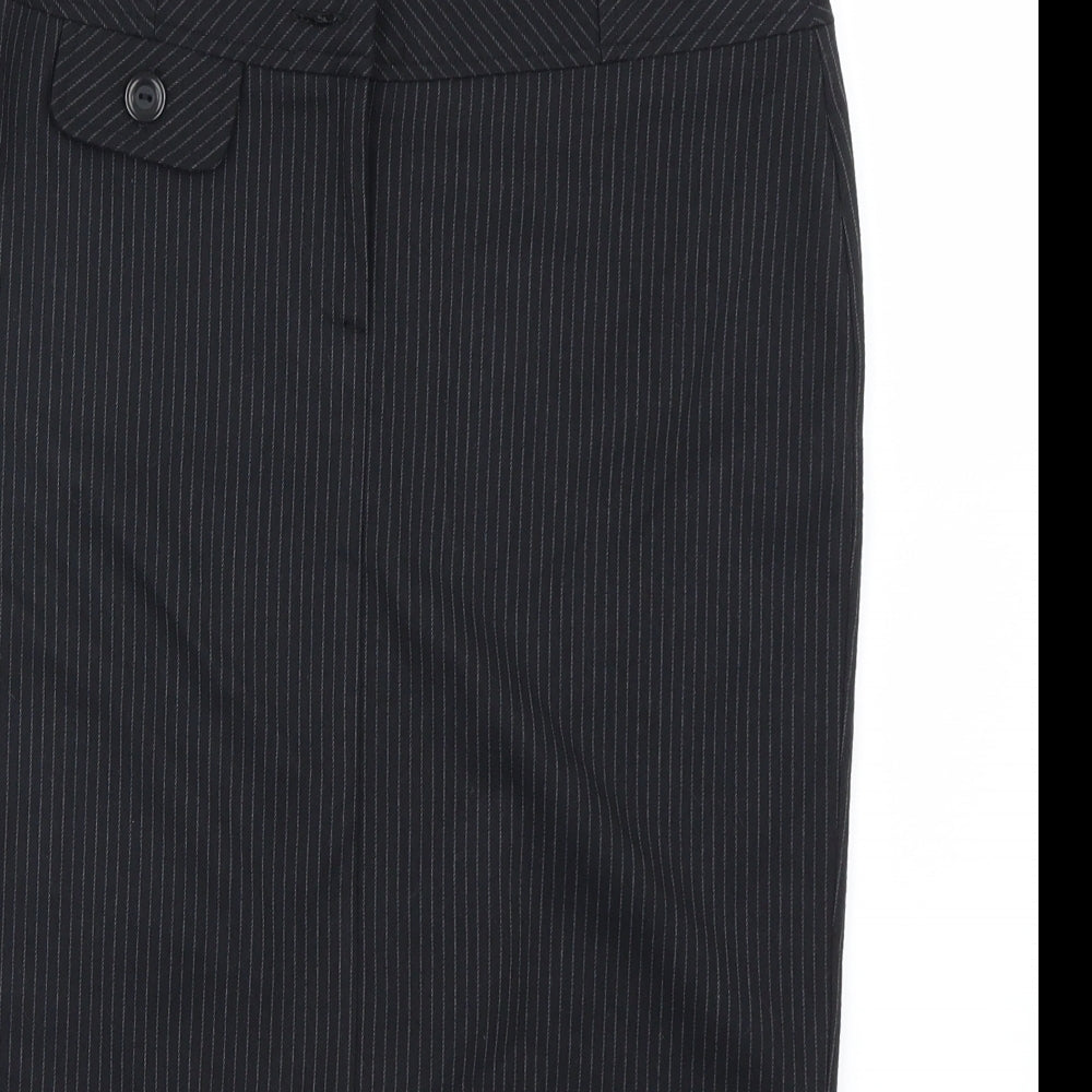 Preworn Womens Black   A-Line Skirt Size 6