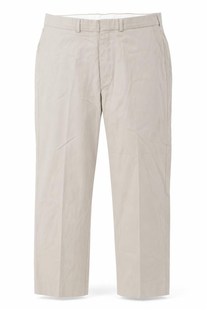 Front view of Berkertex women’s beige trousers, size UK 36, in, 29-inch leg