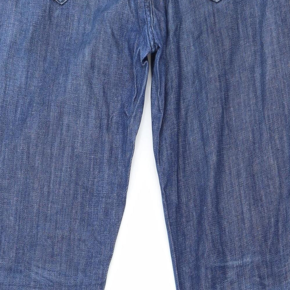 Preworn Womens Blue   Straight Jeans Size 28 in L25 in