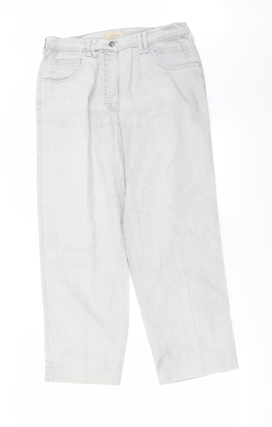 Malva  Womens Grey   Straight Jeans Size 30 in L25 in