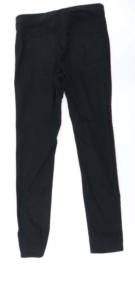 H&M Womens Black   Straight Jeans Size 10 L28 in