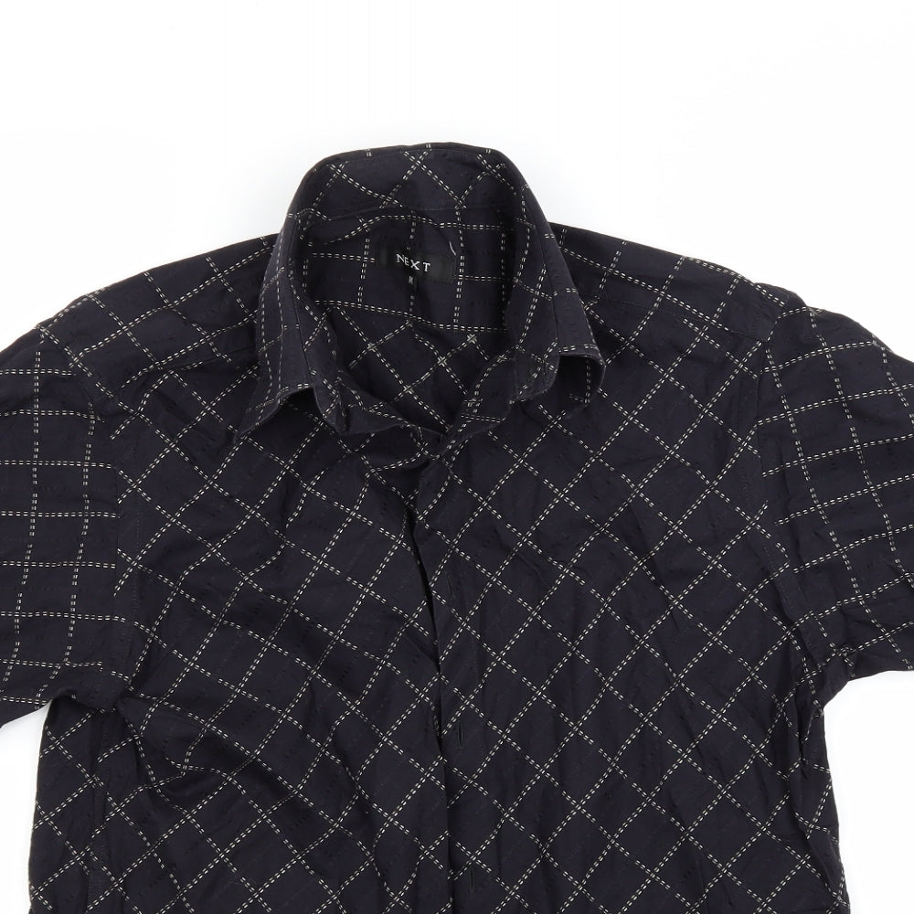 NEXT Mens Black    Button-Up Size M