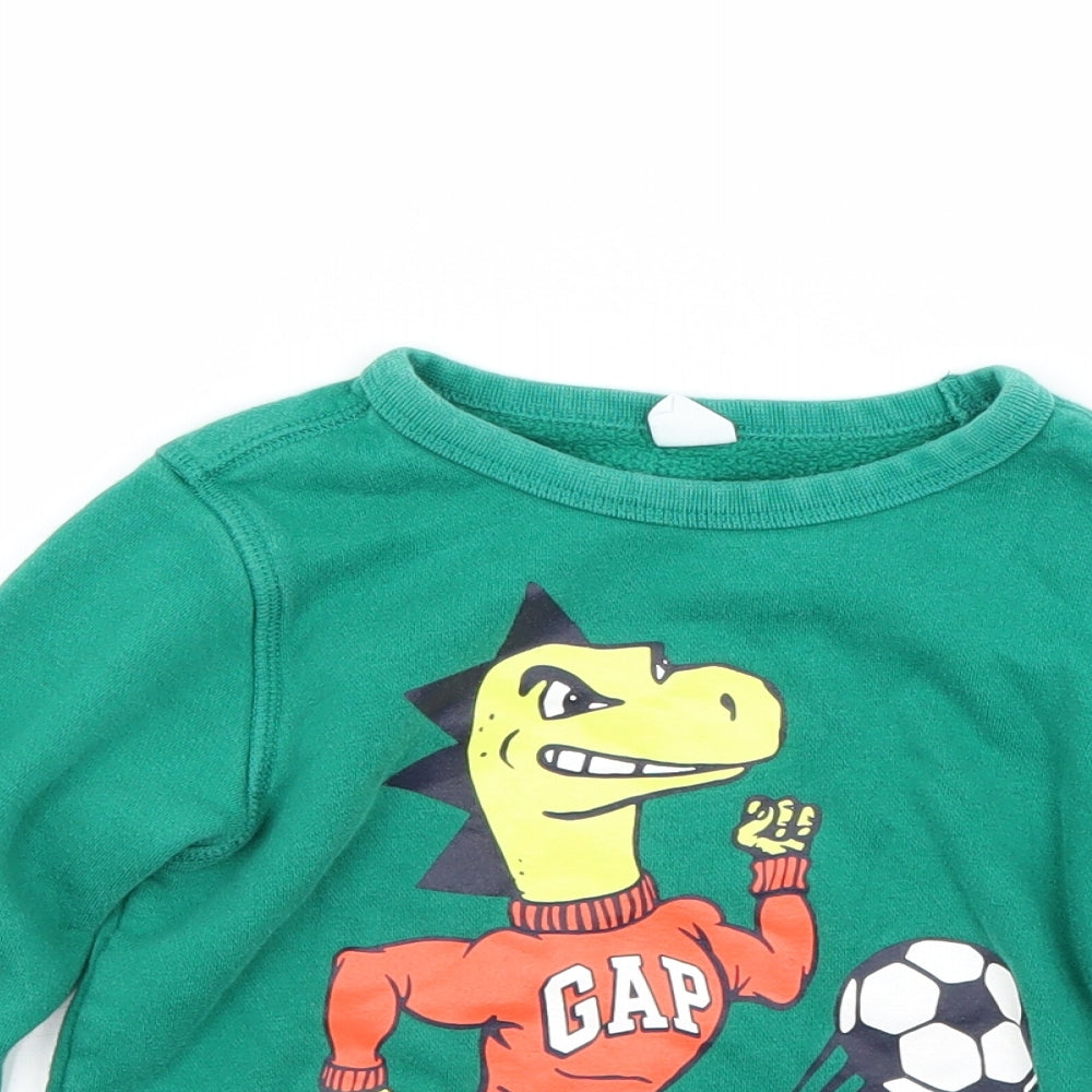 Gap Boys Green   Pullover Sweatshirt Size 6 Years
