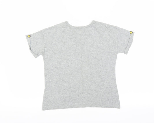 Gap Girls Grey   Basic T-Shirt Size 8-9 Years