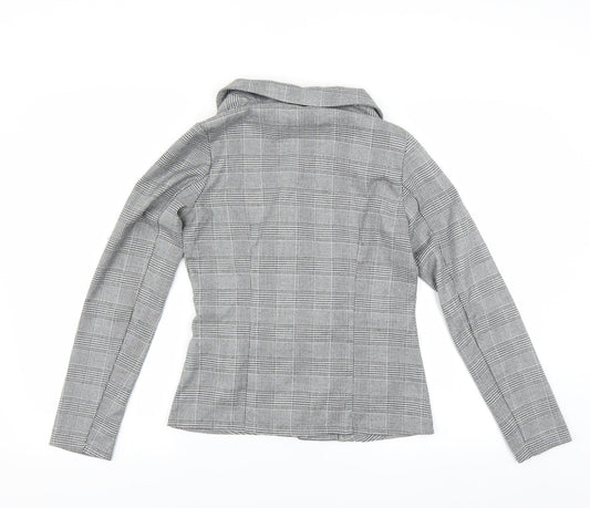 Love & Other things Womens Black Houndstooth  Jacket Blazer Size XS