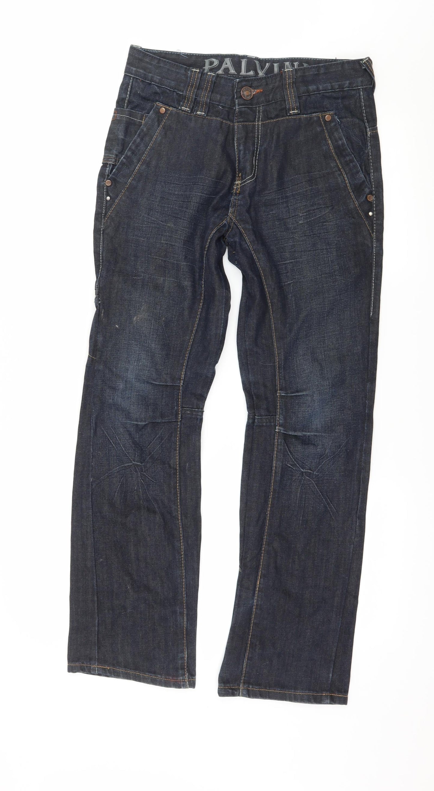 Palyini Mens Blue  Denim Straight Jeans Size 29 in L29 in