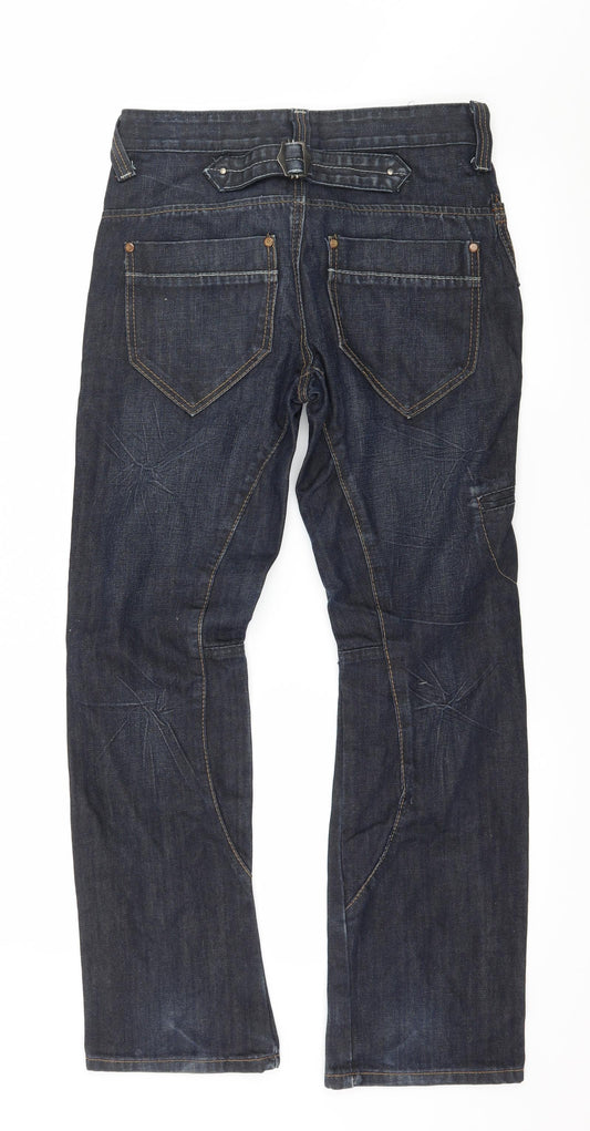 Palyini Mens Blue  Denim Straight Jeans Size 29 in L29 in