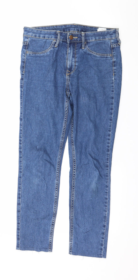 H&M Womens Blue  Denim Skinny Jeans Size 27 in L25 in