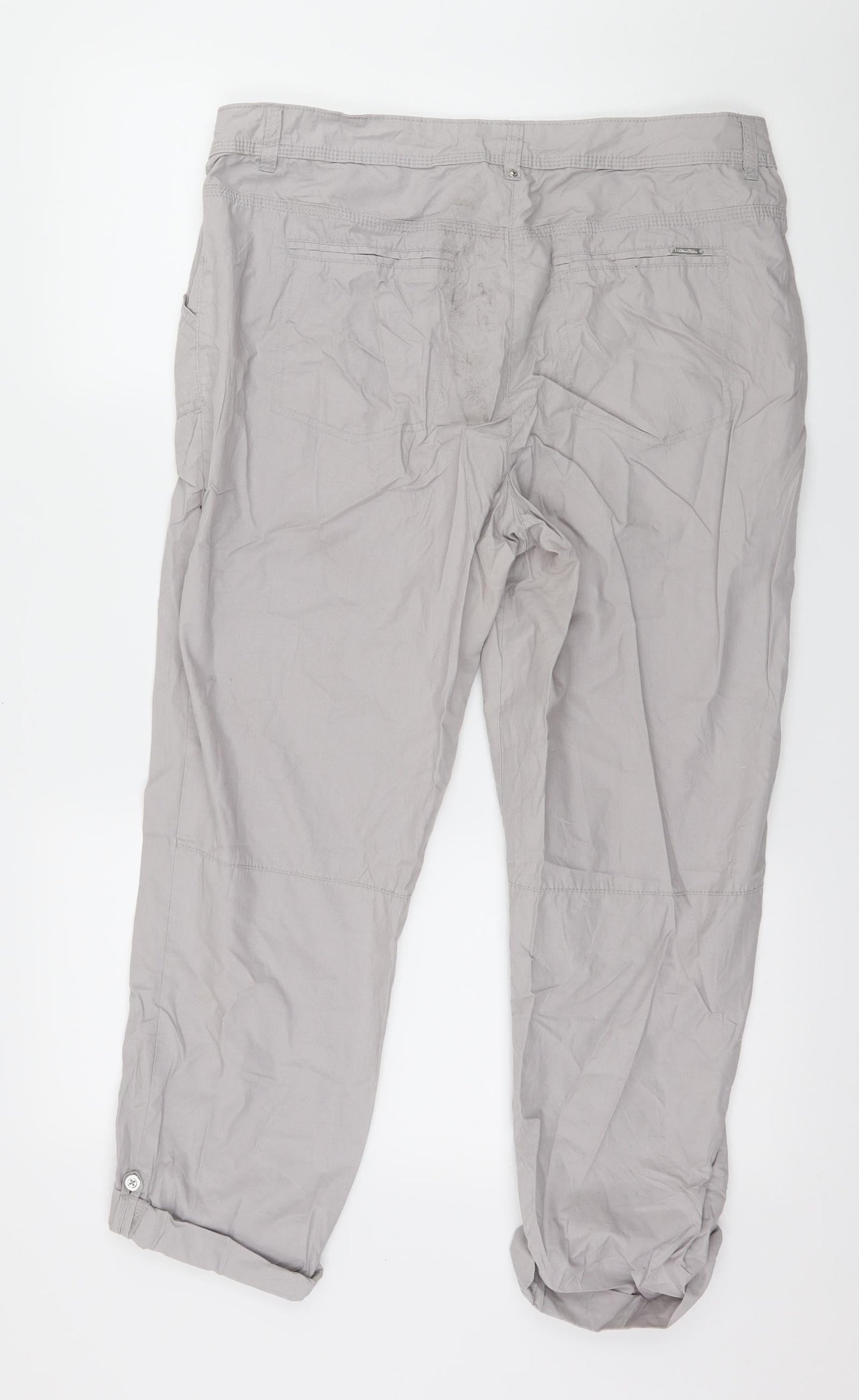 C&A Womens Grey   Trousers  Size 12 L23 in