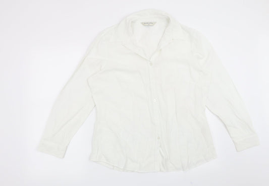 Dorothy Perkins Womens White   Basic Button-Up Size 18