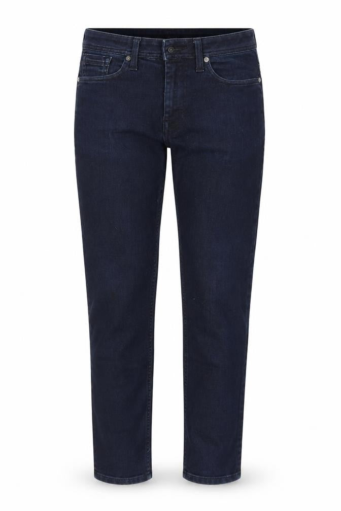 Front view of Burton women’s blue straight jeans, size UK 30, 30-inch leg