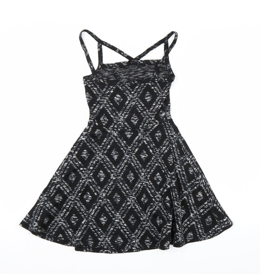 Topshop Womens Black   A-Line  Size 6