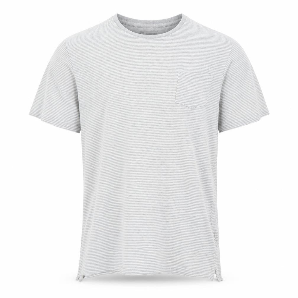Front view of Marks & Spencer men’s grey t-shirt, size S