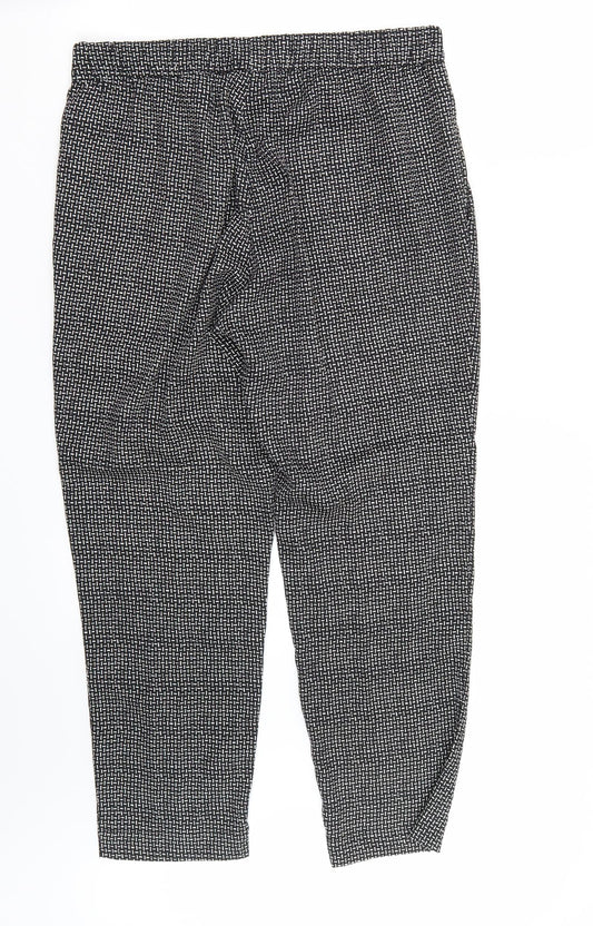 H&M Womens Black   Trousers  Size 10 L28 in